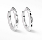 Ellie 13mm Silver Hoop Earrings