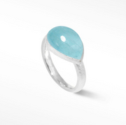 Fairy Dust Aquamarine Silver Ring