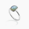 Adorn Petite Labradorite Silver Ring