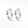 Ellie 13mm Silver Hoop Earrings