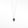 Adorn Petite Black Druzy Silver Necklace