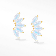 Wildling Moonstone Gold 14k Stud Earrings