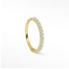 Diamond Gold 14K Seam Ring 18G