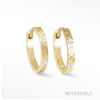 Mini Florentine 10mm Gold 14k Hoop Earrings