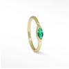 Marquise in Emerald Gold 14K Seam Ring