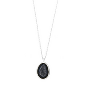 Adorn Petite Geode Silver Necklace