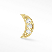 Moon Gold 14k Threaded Studs